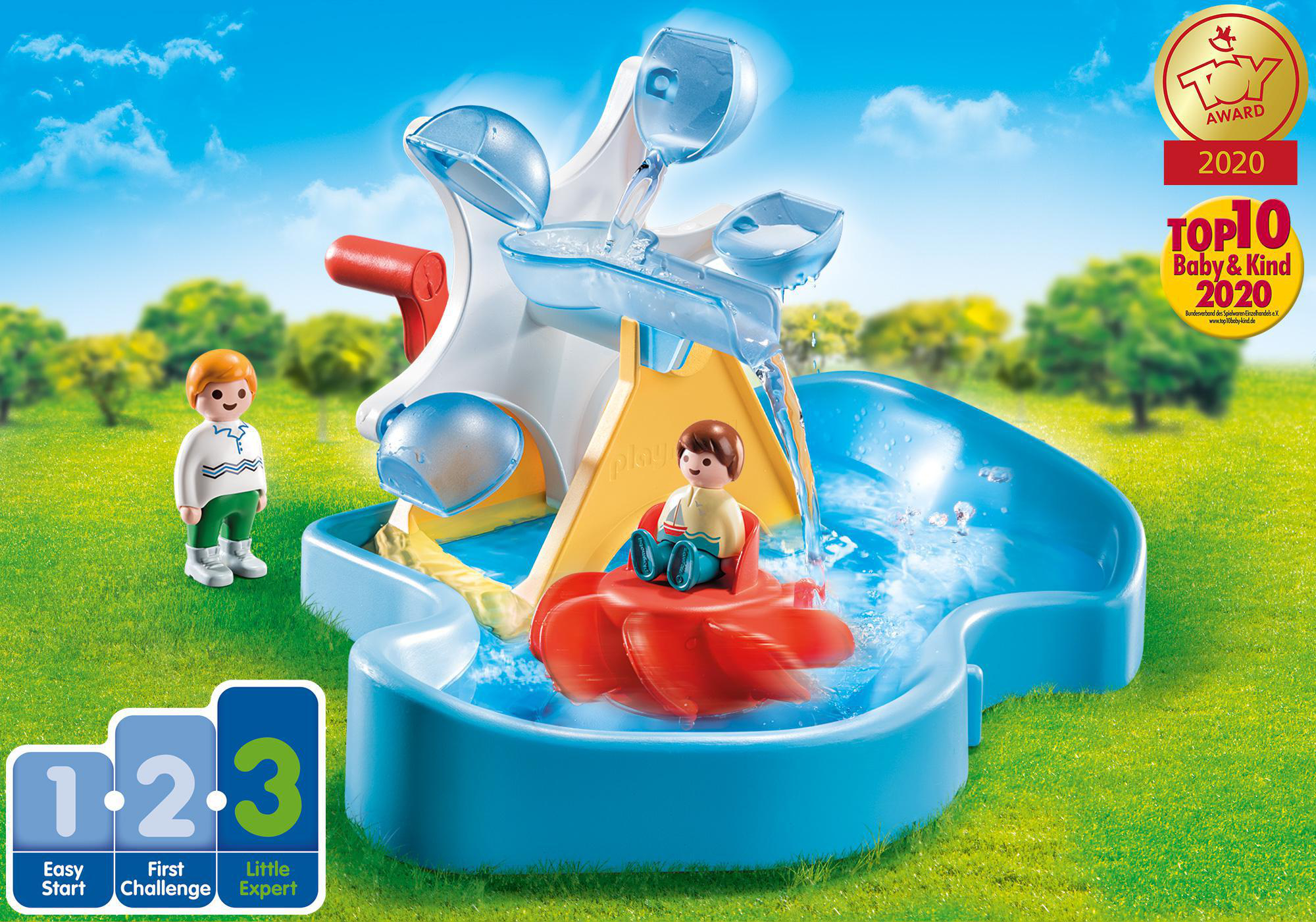 70268 Karussell PLAYMOBIL Mehrfarbig Wasserrad mit Spielset,