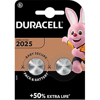 DURACELL Specialty 2025 Lithium Knopfbatterie, 2er Pack (DL2025/CR2025)