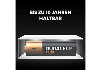 DURACELL Plus AA Batterie, 4er Pack