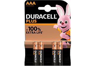 DURACELL Plus AAA Batterie, 4er Pack