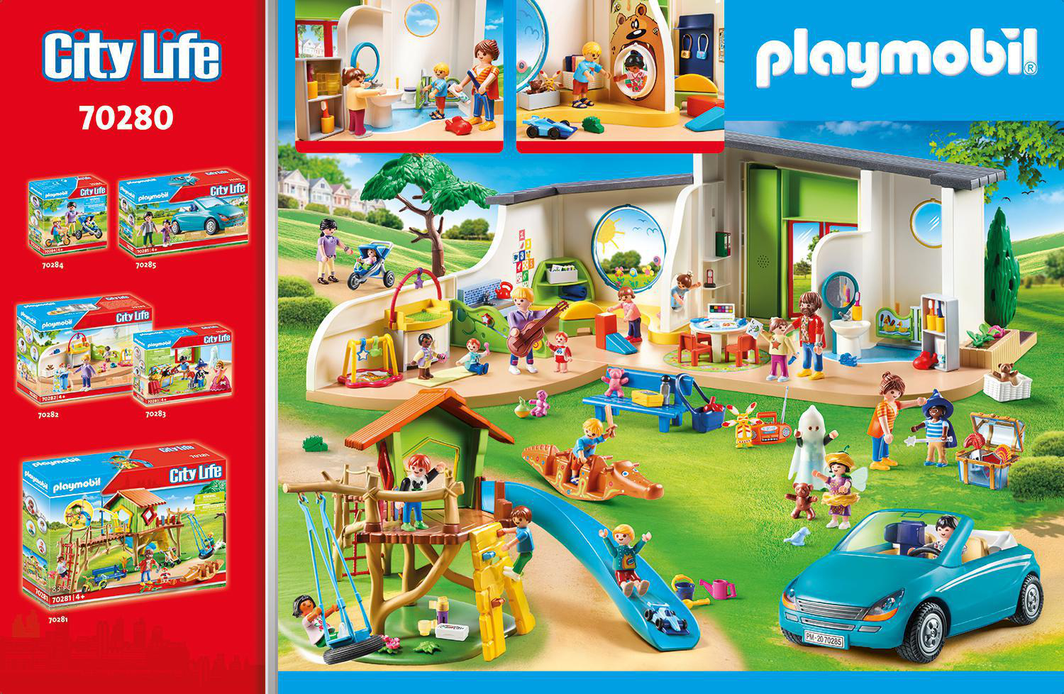 PLAYMOBIL 70280 KiTa "Regenbogen" Spielset, Mehrfarbig