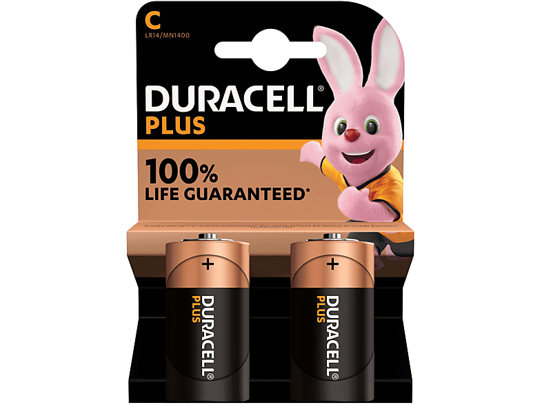 Duracell C Plus Batterie, 2er Pack