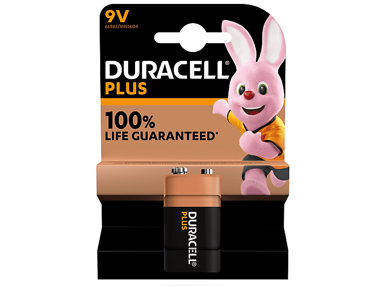 Duracell 9V Plus Batterie