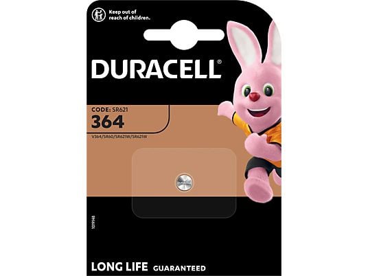 DURACELL Specialty 364 Silver Oxide Batterie, Einzelpackung (D364/V364)