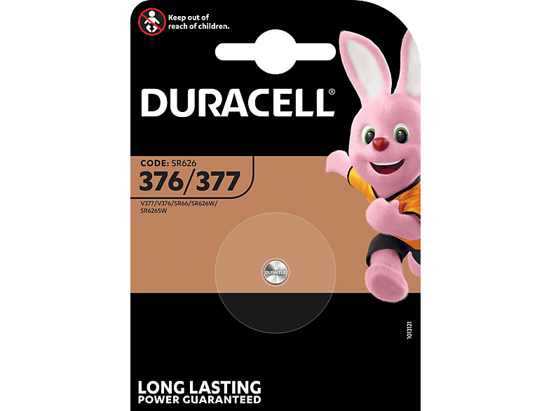 DURACELL Specialty 377 Silver Oxide Batterie, Einzelpackung (D377