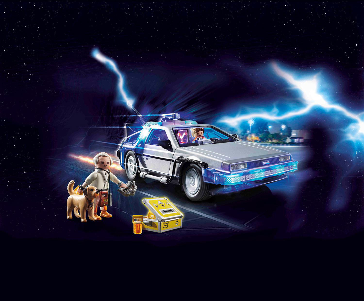 PLAYMOBIL 70317 Back to the Future DeLorean Spielset, Mehrfarbig