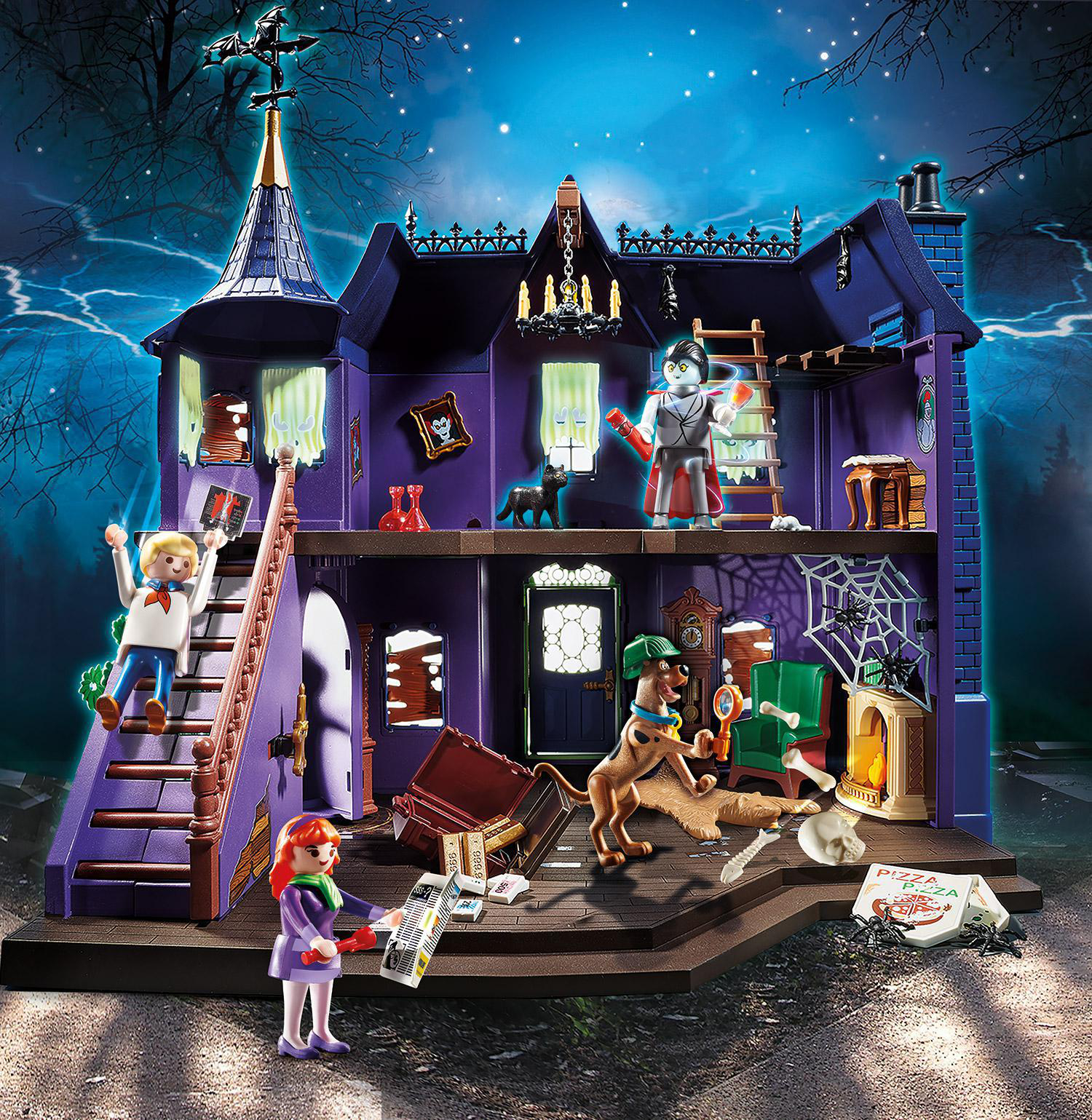 PLAYMOBIL 70361 SCOOBY-DOO! Abenteuer im Geisterhaus Spielset, Mehrfarbig