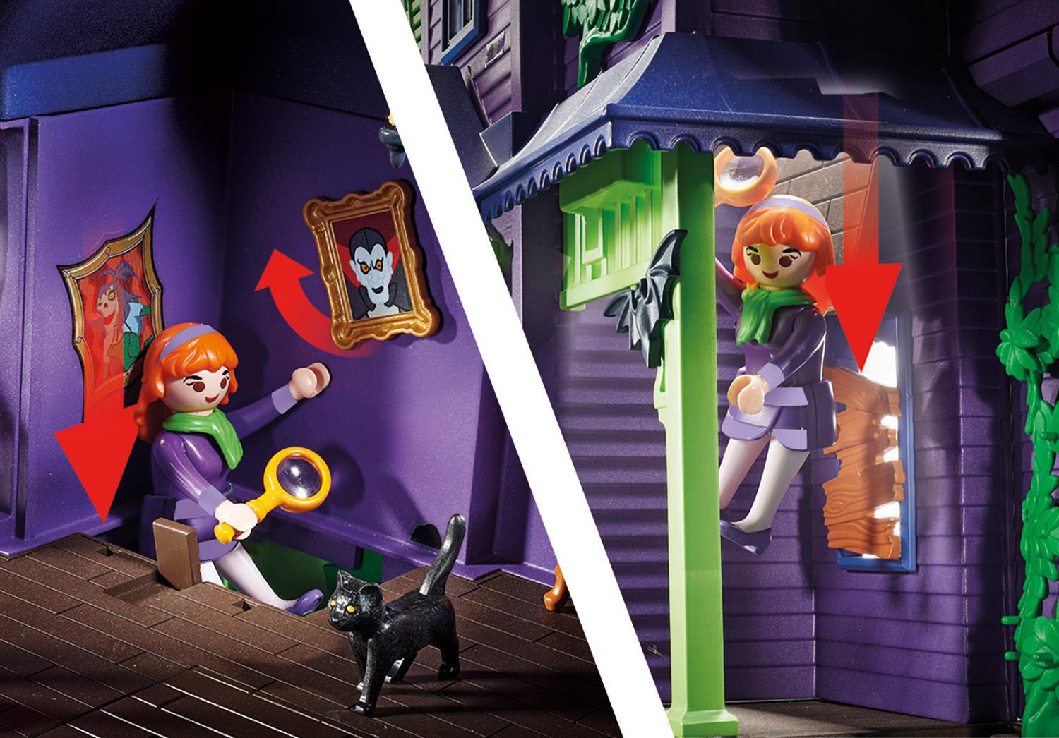 PLAYMOBIL 70361 SCOOBY-DOO! Abenteuer im Geisterhaus Spielset, Mehrfarbig