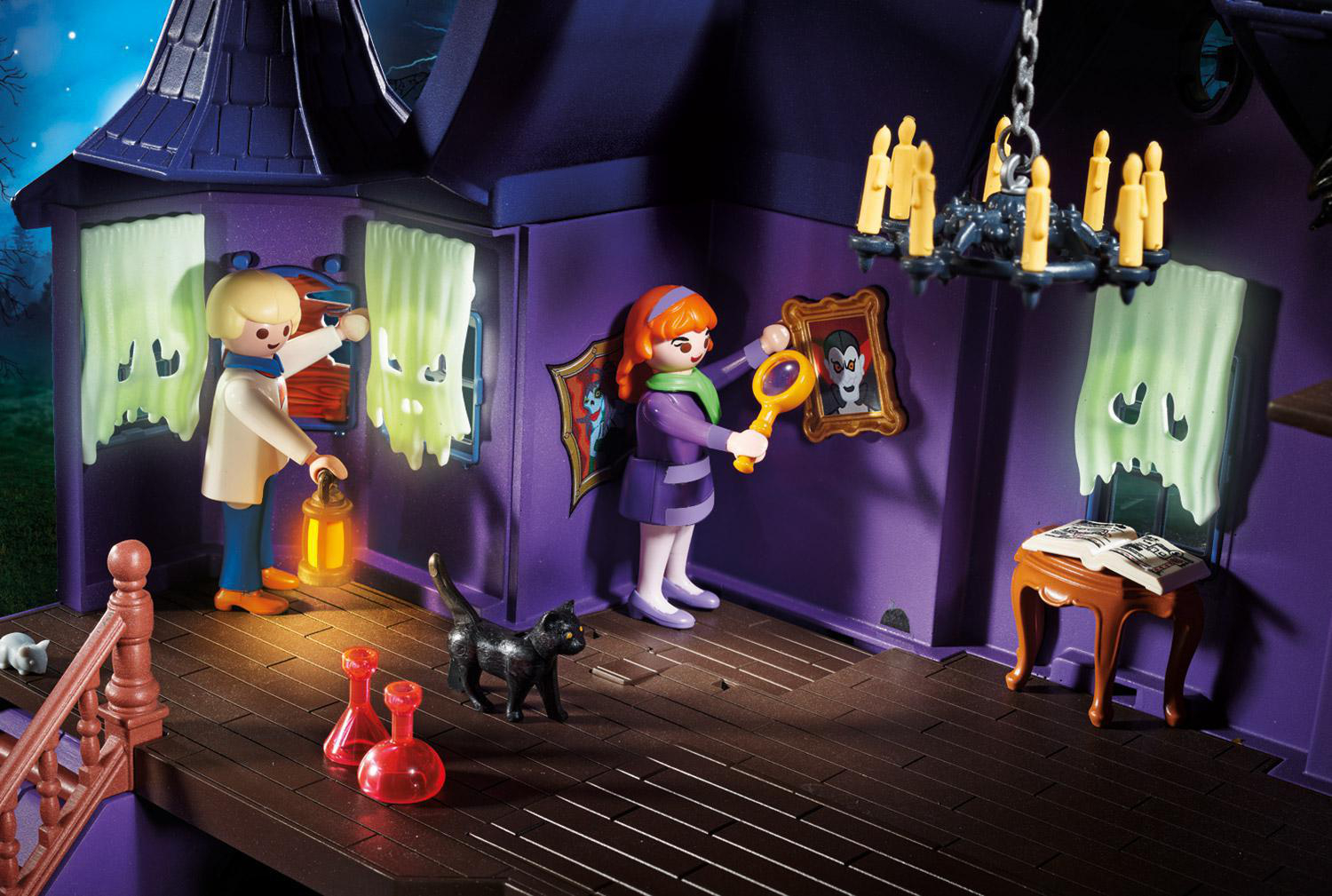 PLAYMOBIL 70361 SCOOBY-DOO! Abenteuer im Geisterhaus Spielset, Mehrfarbig