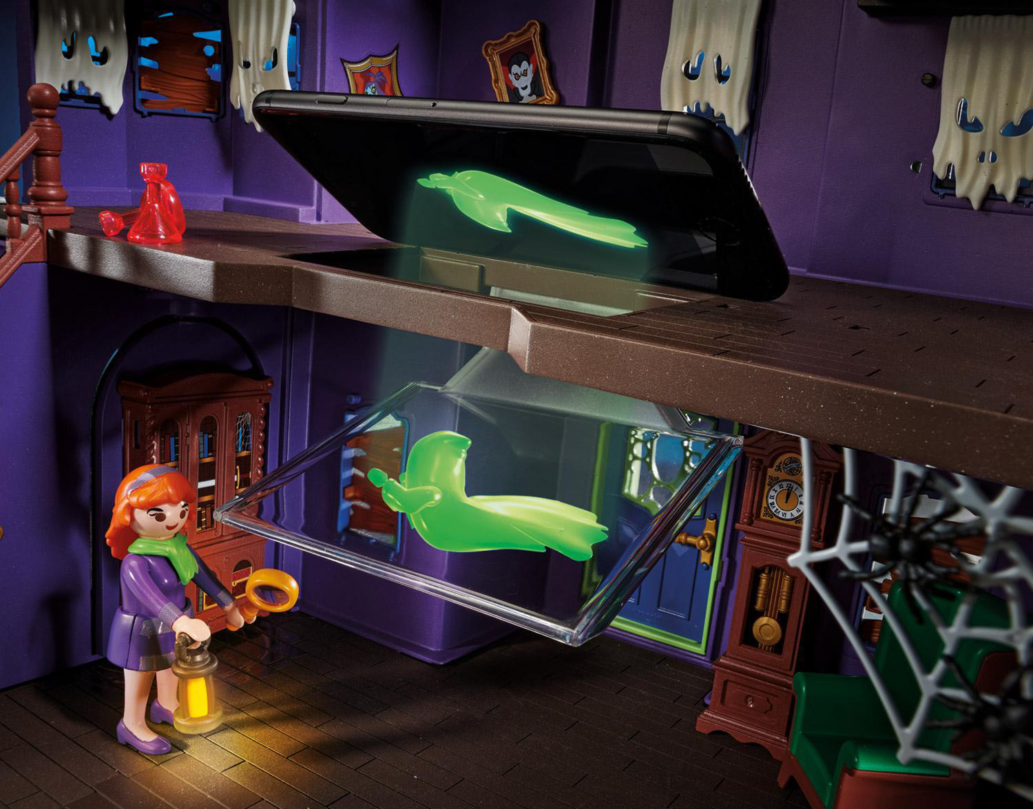 PLAYMOBIL 70361 SCOOBY-DOO! Abenteuer im Geisterhaus Spielset, Mehrfarbig