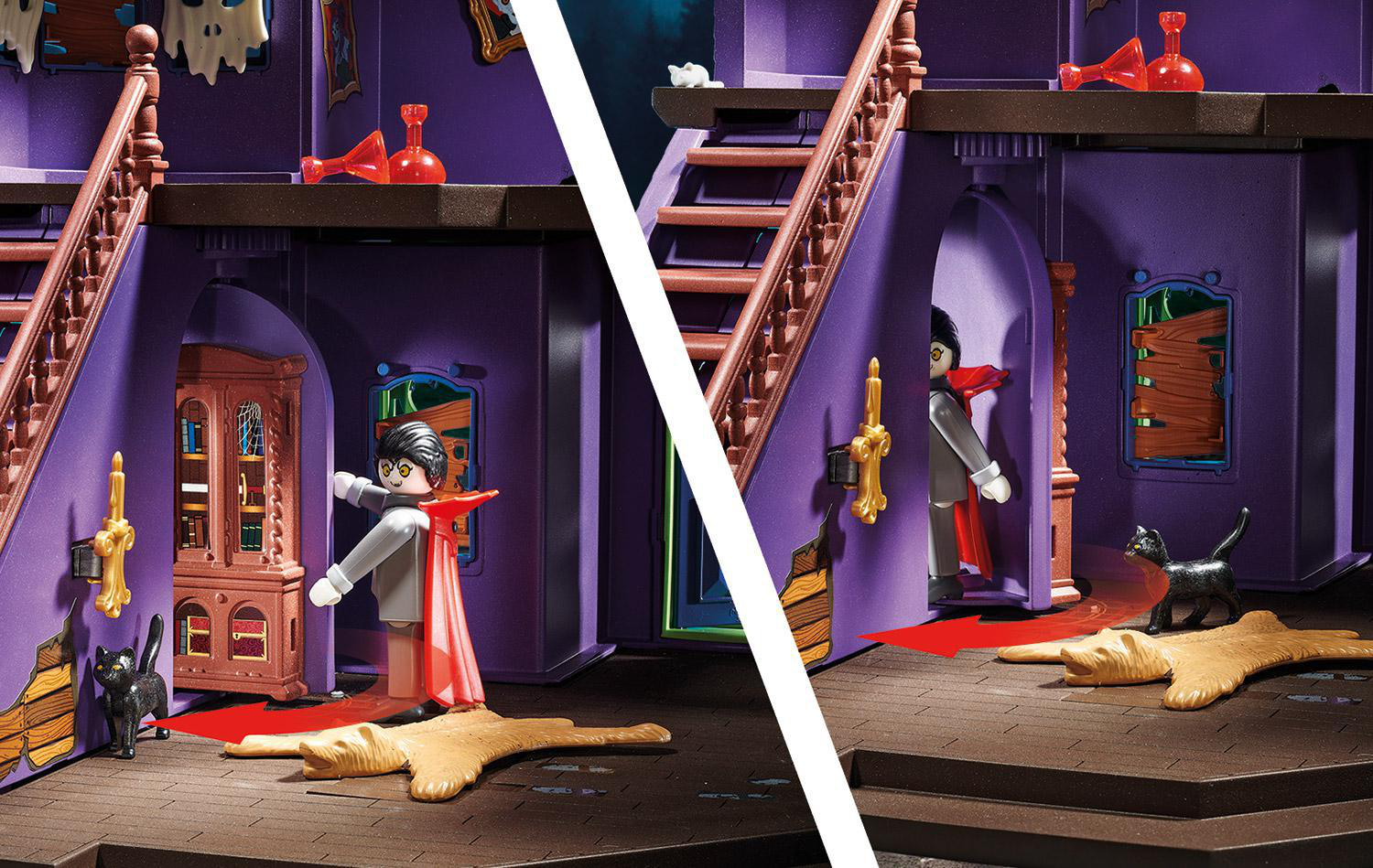 PLAYMOBIL 70361 SCOOBY-DOO! Abenteuer im Geisterhaus Spielset, Mehrfarbig