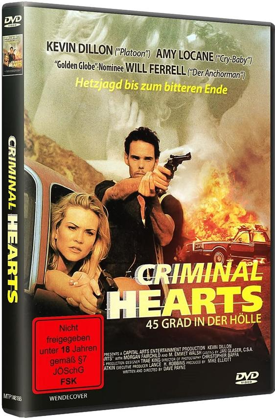 Eine DVD-Hülle mit einem Filmplakat, das einen Mann mit einer Waffe und eine Frau zeigt.