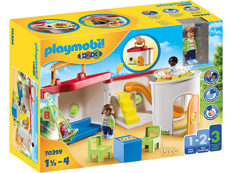 PLAYMOBIL 70399 Mein Mitnehm-Kindergarten Spielset, Mehrfarbig