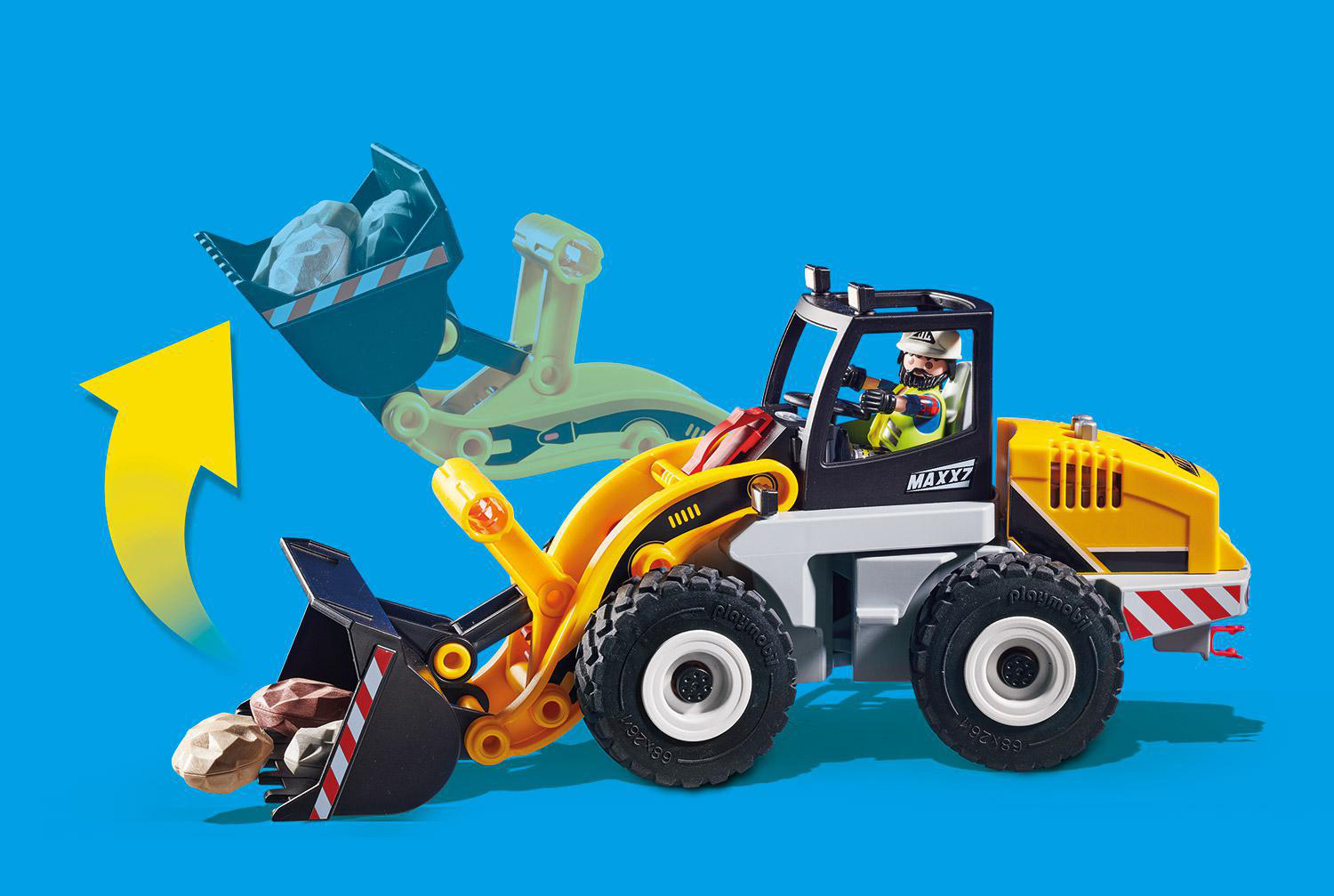 PLAYMOBIL 70445 Radlader Spielset, Mehrfarbig