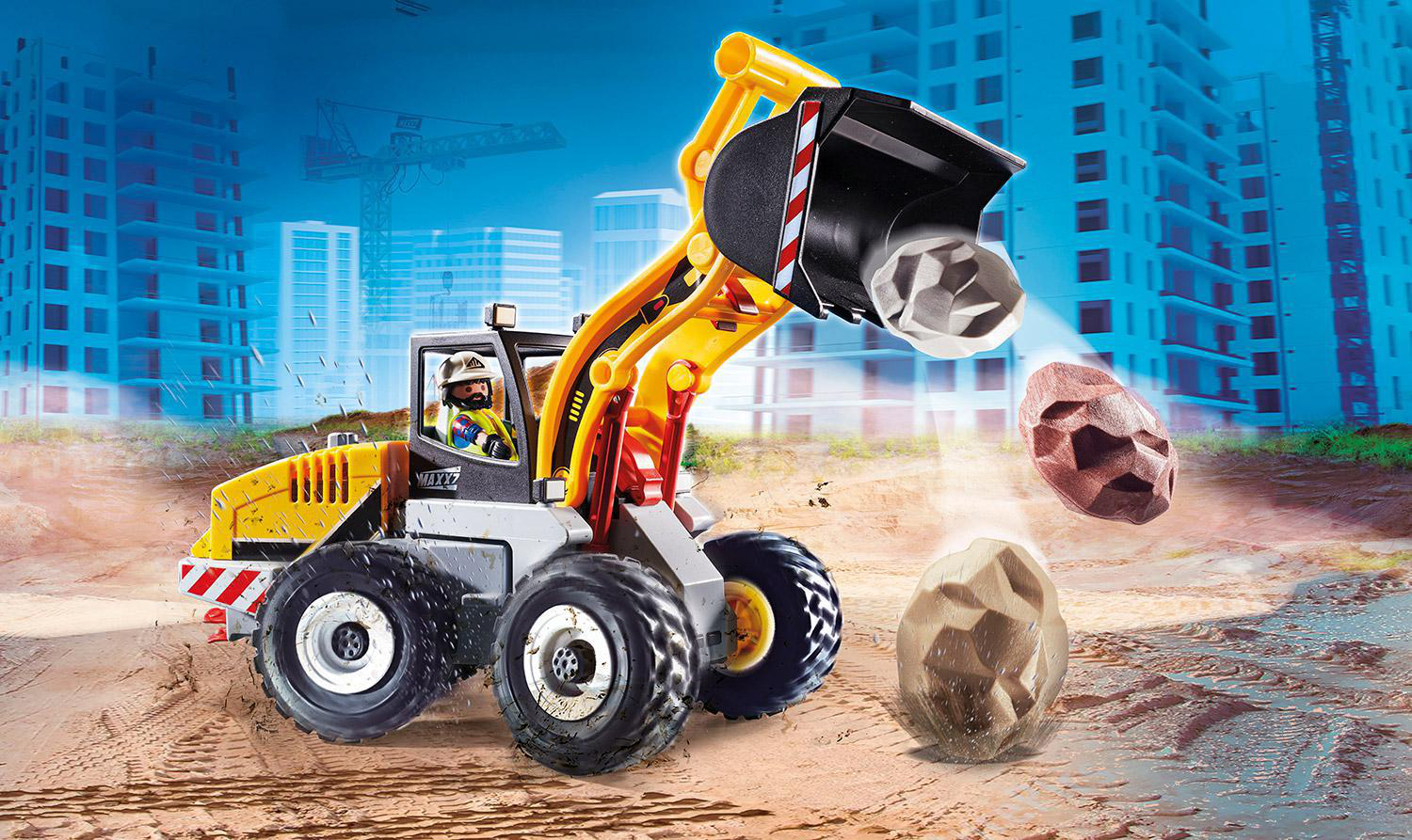 PLAYMOBIL 70445 Radlader Spielset, Mehrfarbig
