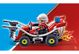 PLAYMOBIL 70554 Stuntshow Feuerwehrkart Spielset, Mehrfarbig