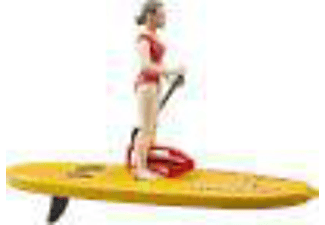 BRUDER bworld Life Guard mit Stand Up Paddle Spielzeugfigur Mehrfarbig