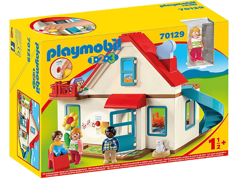 PLAYMOBIL 70129 Einfamilienhaus Spielset, Mehrfarbig