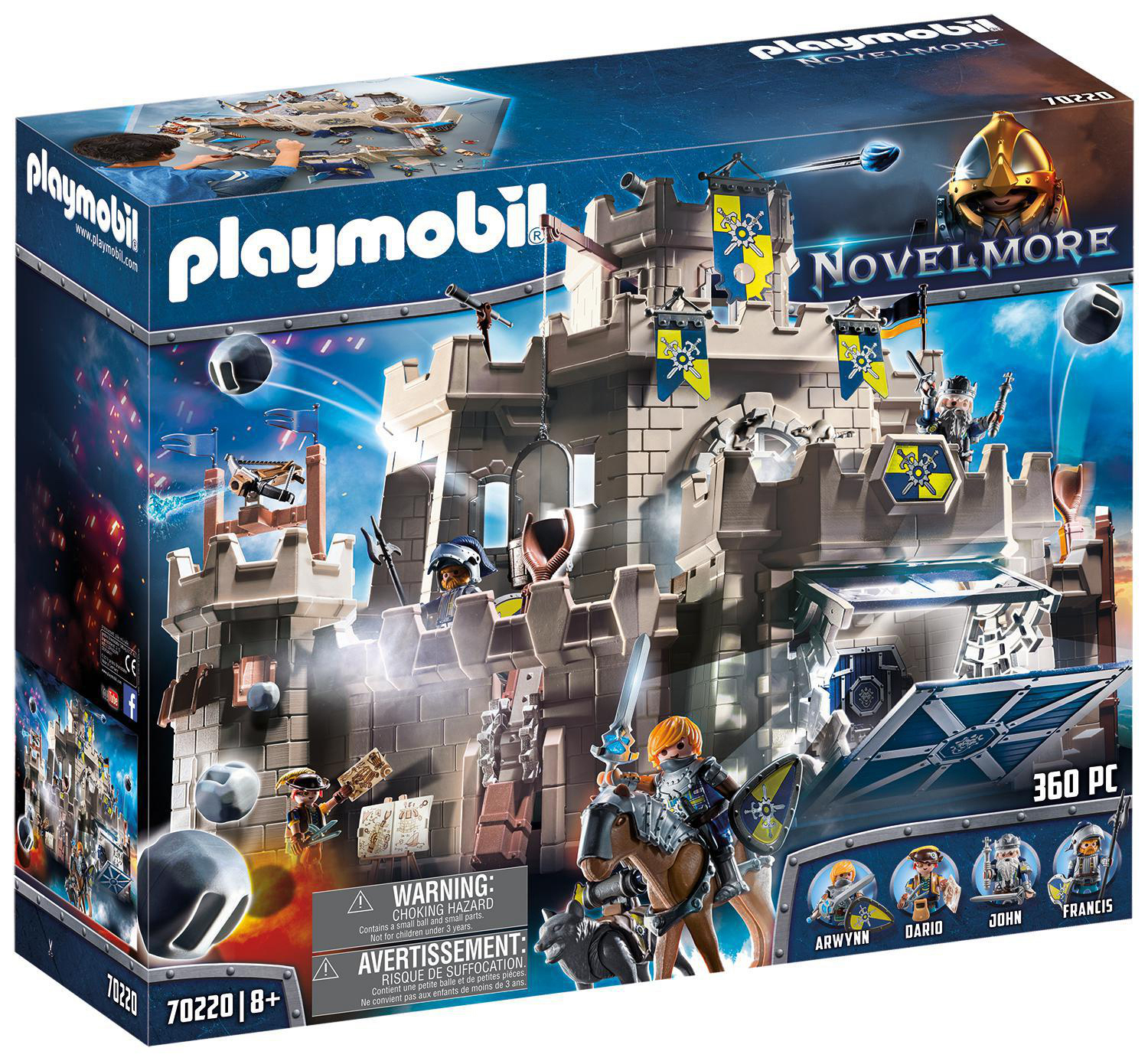 PLAYMOBIL 70220 Große Burg von Novelmore Spielset, Mehrfarbig