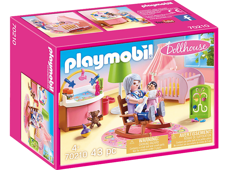 70210 PLAYMOBIL Babyzimmer Mehrfarbig Spielset,