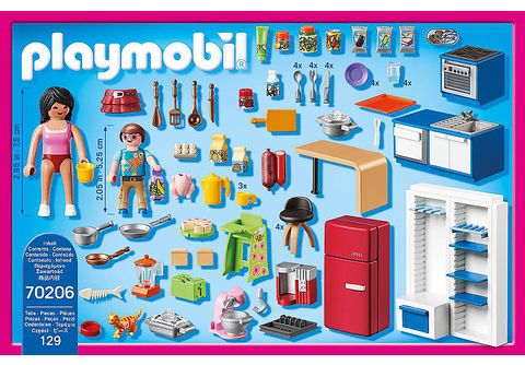 Playmobil Familienküche 70206 & grosse Familienküche 9269