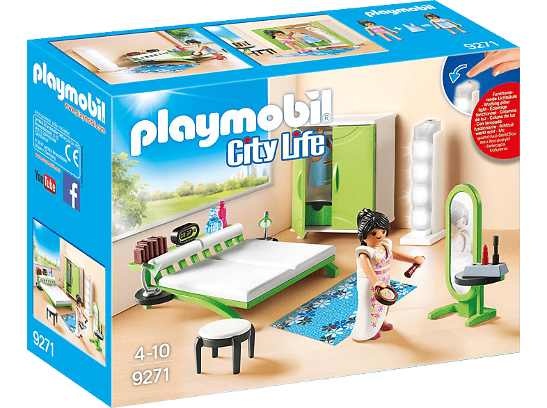 PLAYMOBIL 9271 Schlafzimmer Spielset, Mehrfarbig Kunststoff