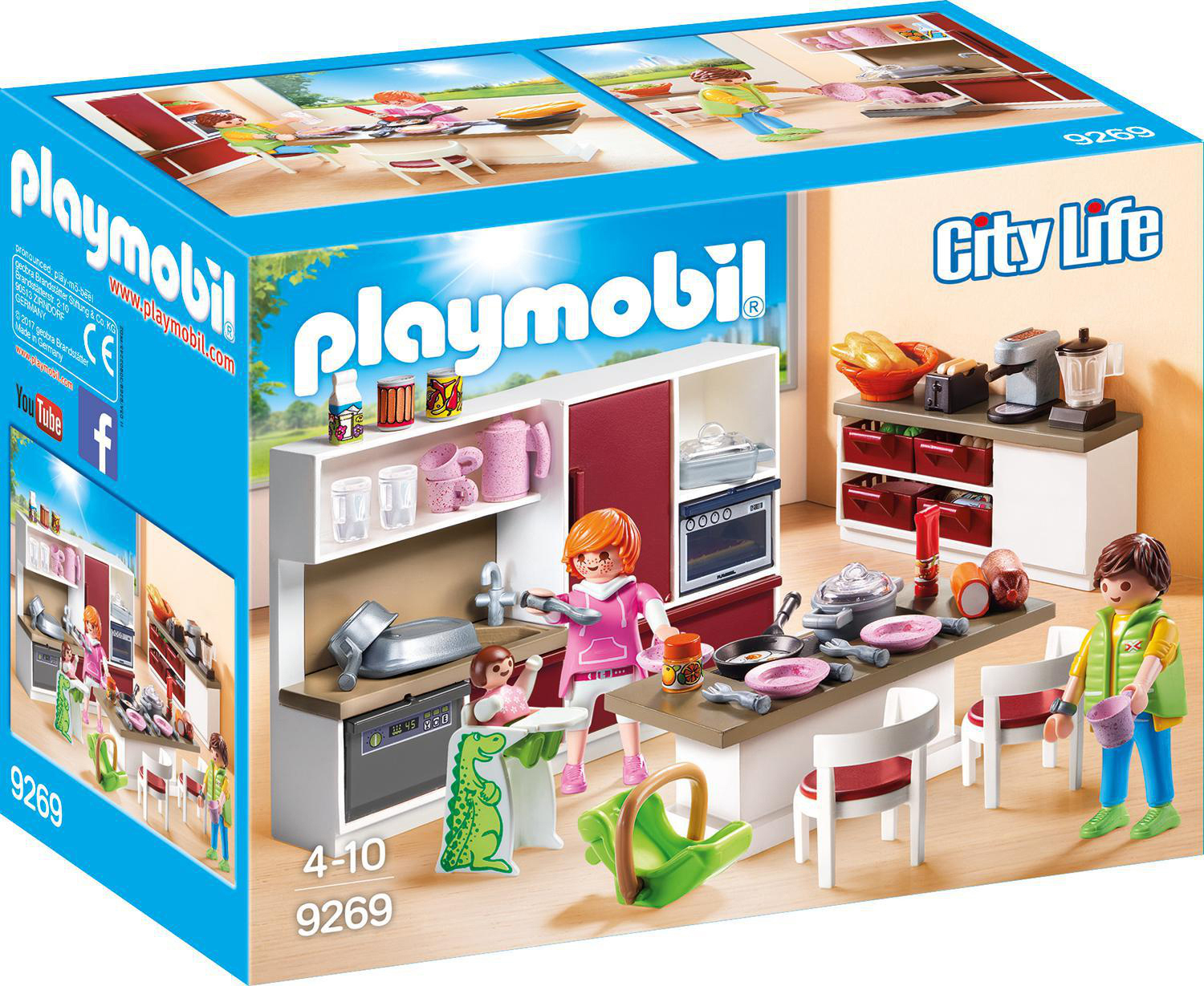 PLAYMOBIL 9269 Grosse Familienküche Spielset, Mehrfarbig