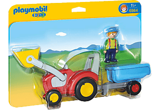 PLAYMOBIL 6964 Traktor mti Anhänger Spielset, Mehrfarbig