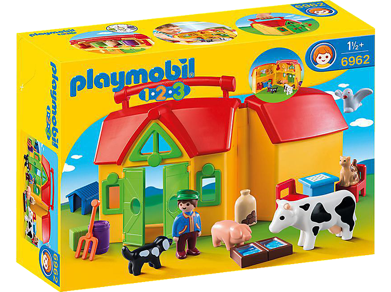 PLAYMOBIL 6962 Mein Mitnehm-Bauernhof Mehrfarbig Spielset