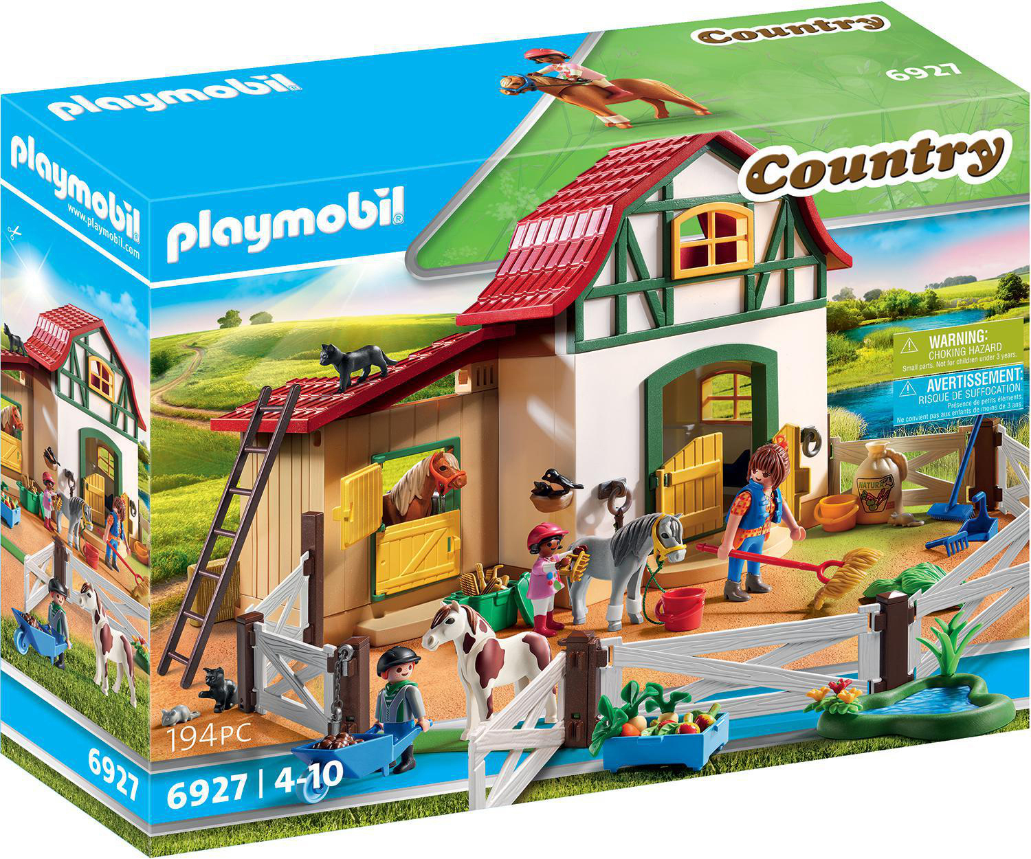 PLAYMOBIL 6927 Ponyhof Spielset, Mehrfarbig