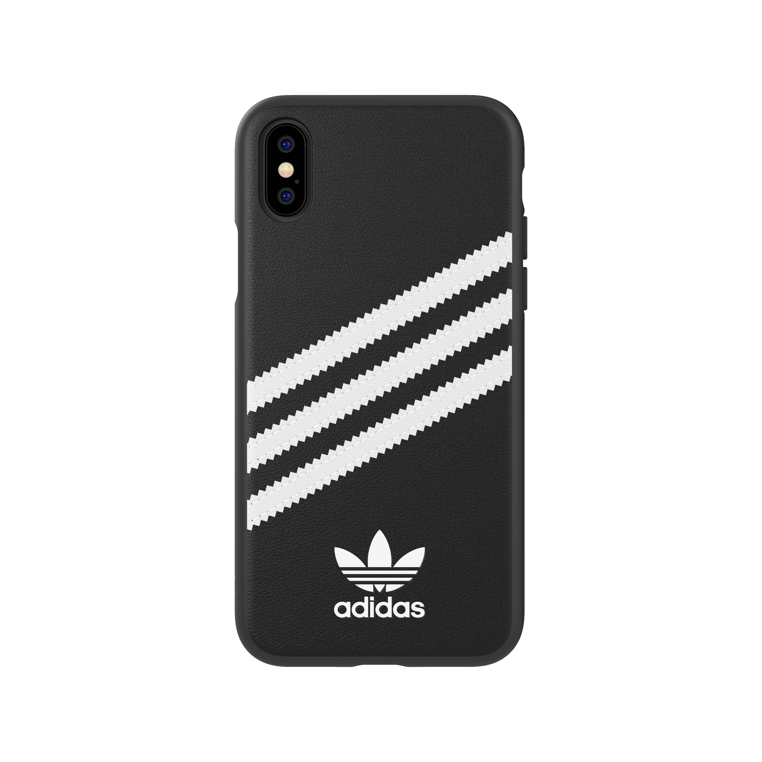 ADIDAS ORIGINALS geformtes Basic Cover 31597, Backcover, Apple, iPhone X, iPhone XS, Schwarz / Weiß