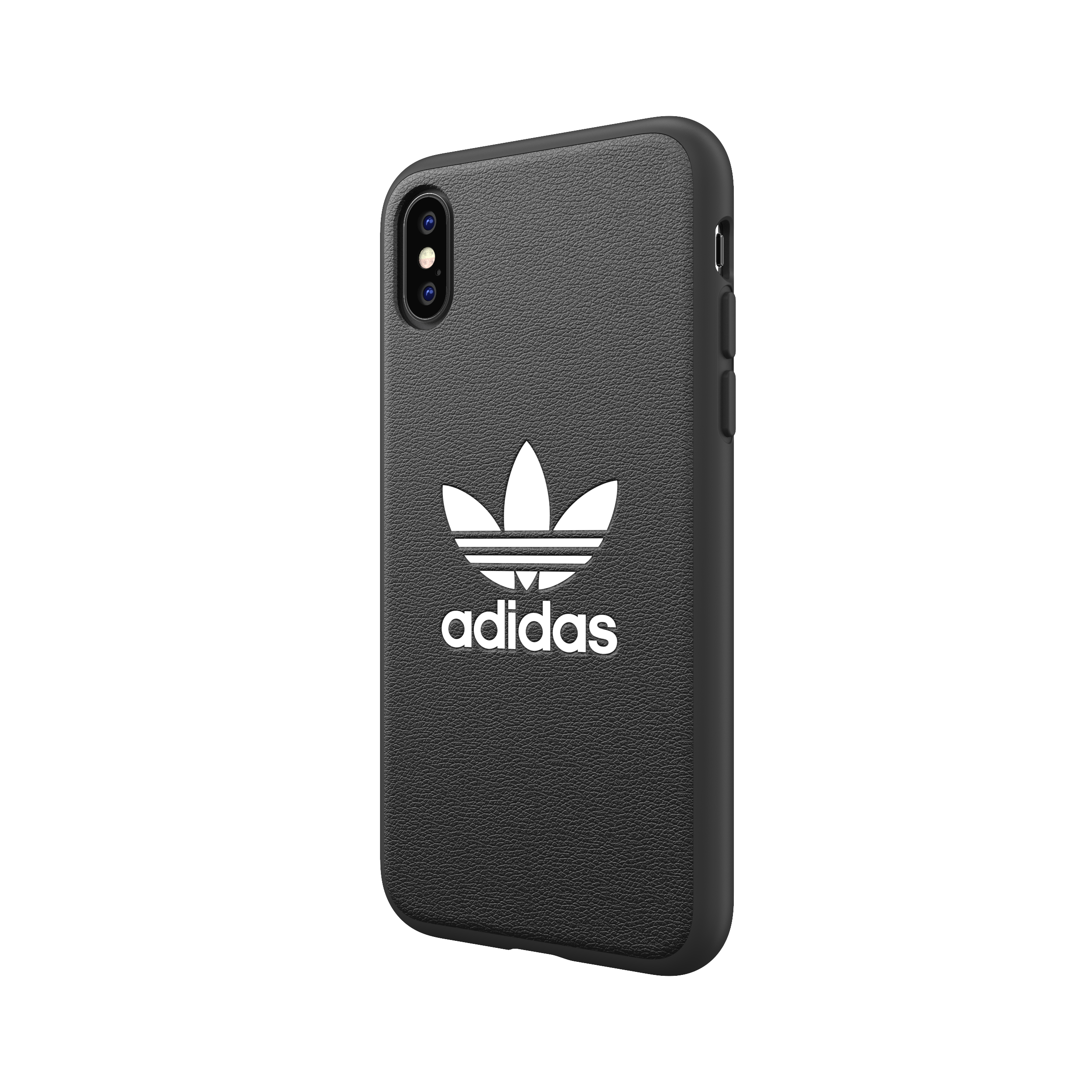 ADIDAS ORIGINALS geformtes Basic Cover 31584, Backcover, Apple, iPhone X, iPhone XS, Schwarz / Weiß