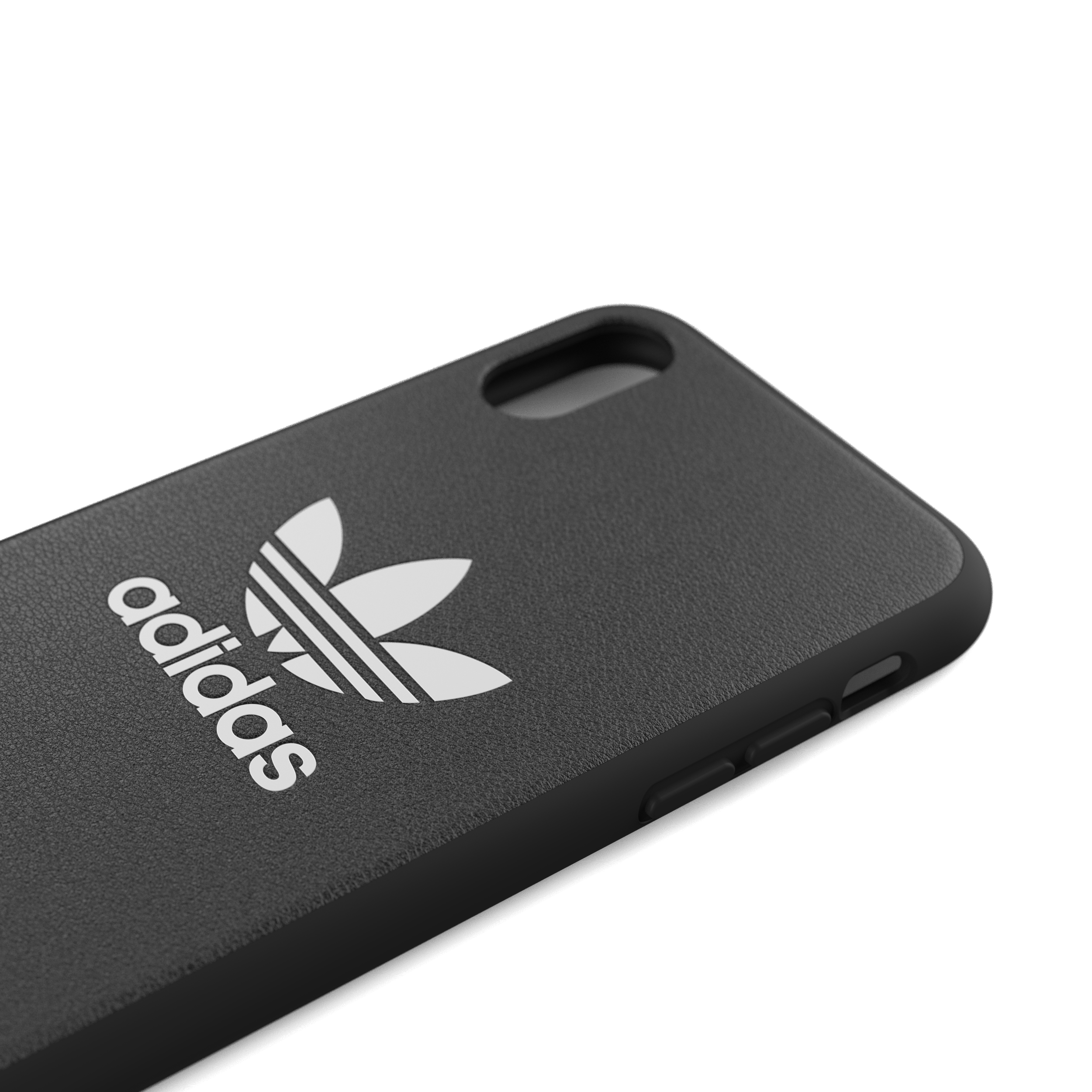ADIDAS ORIGINALS geformtes Basic Cover 31584, Backcover, Apple, iPhone X, iPhone XS, Schwarz / Weiß