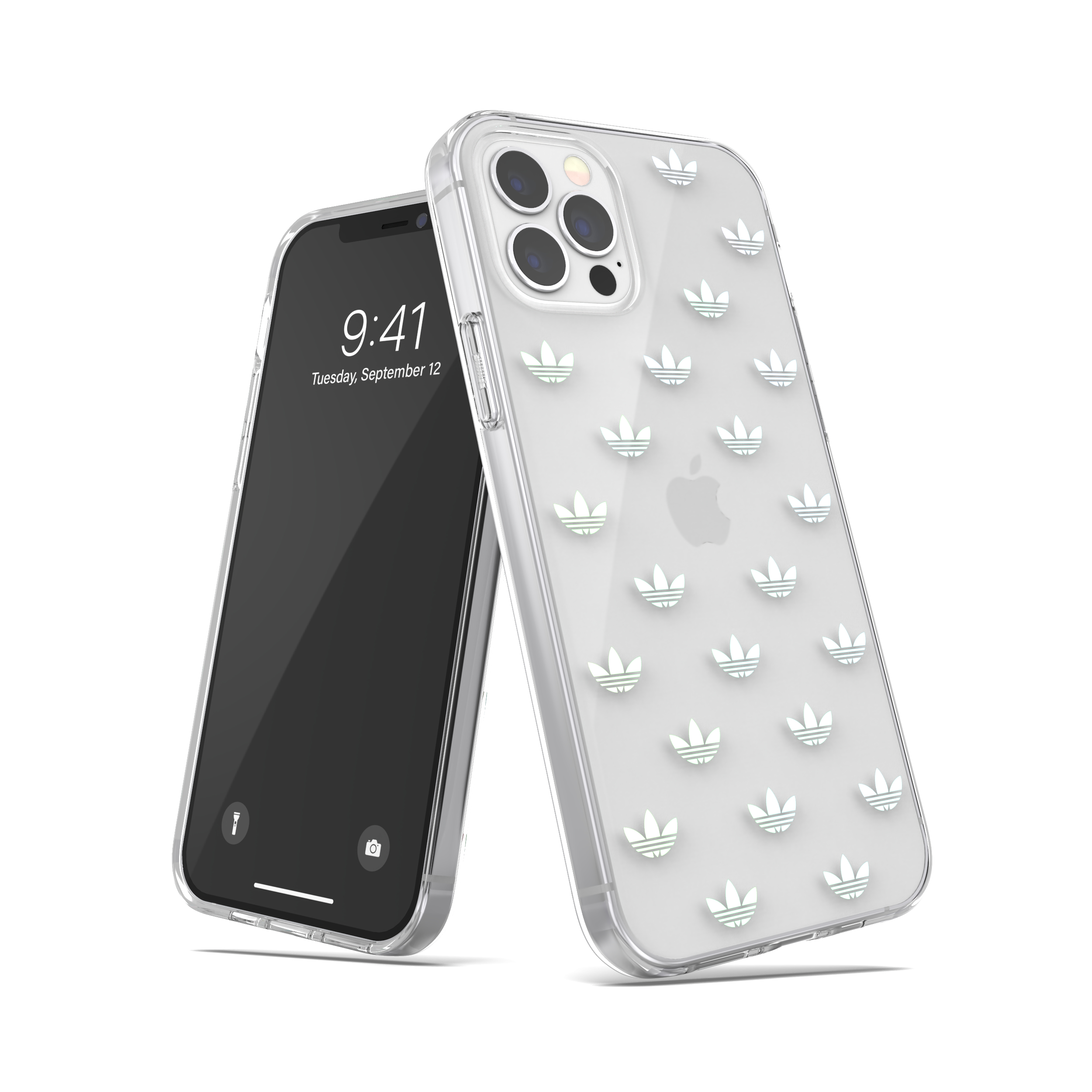 ADIDAS ORIGINALS Snap Case ENTRY 42368, Backcover, Apple, iPhone 12, iPhone 12 Pro, Silber