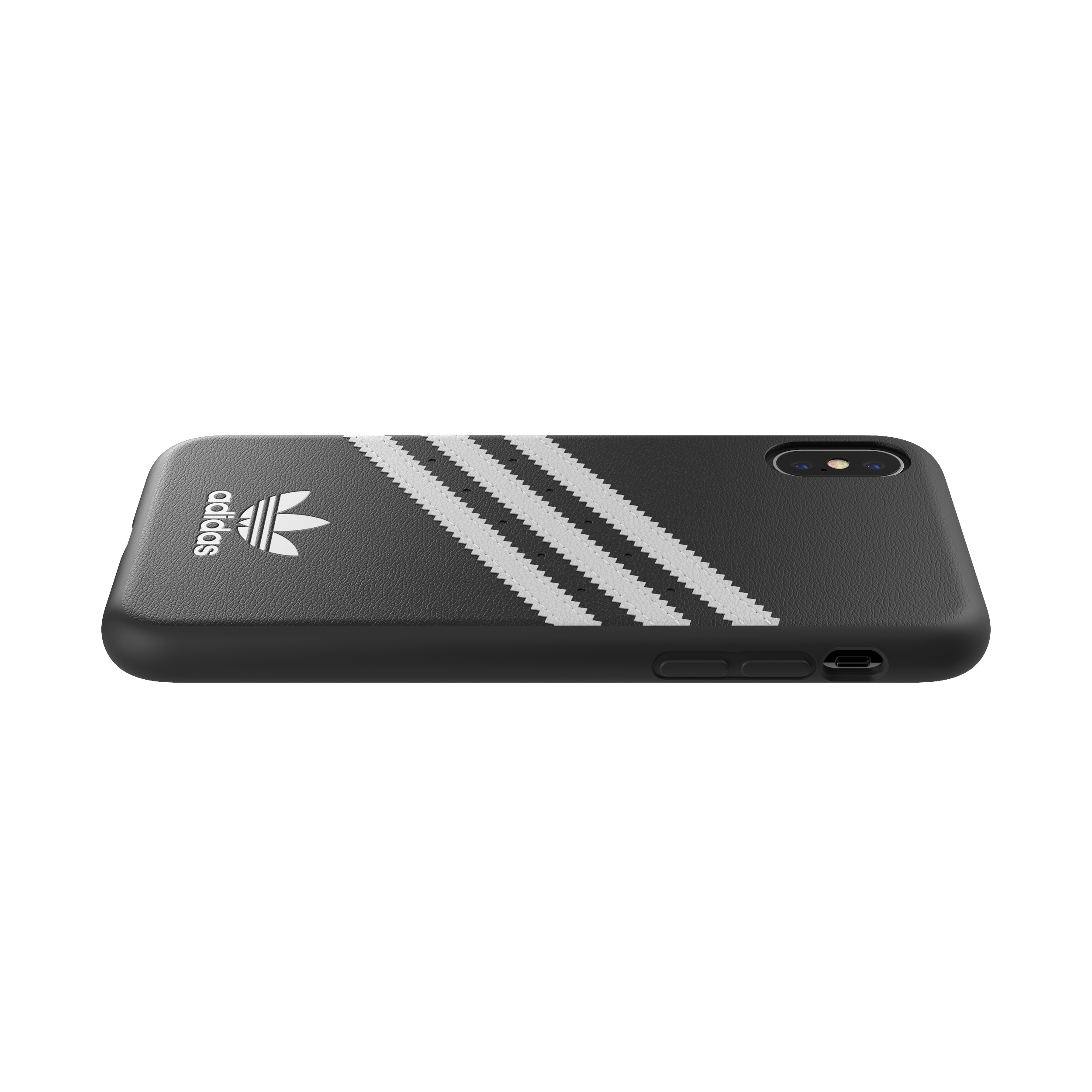 ADIDAS ORIGINALS geformtes Basic Cover 31597, Backcover, Apple, iPhone X, iPhone XS, Schwarz / Weiß