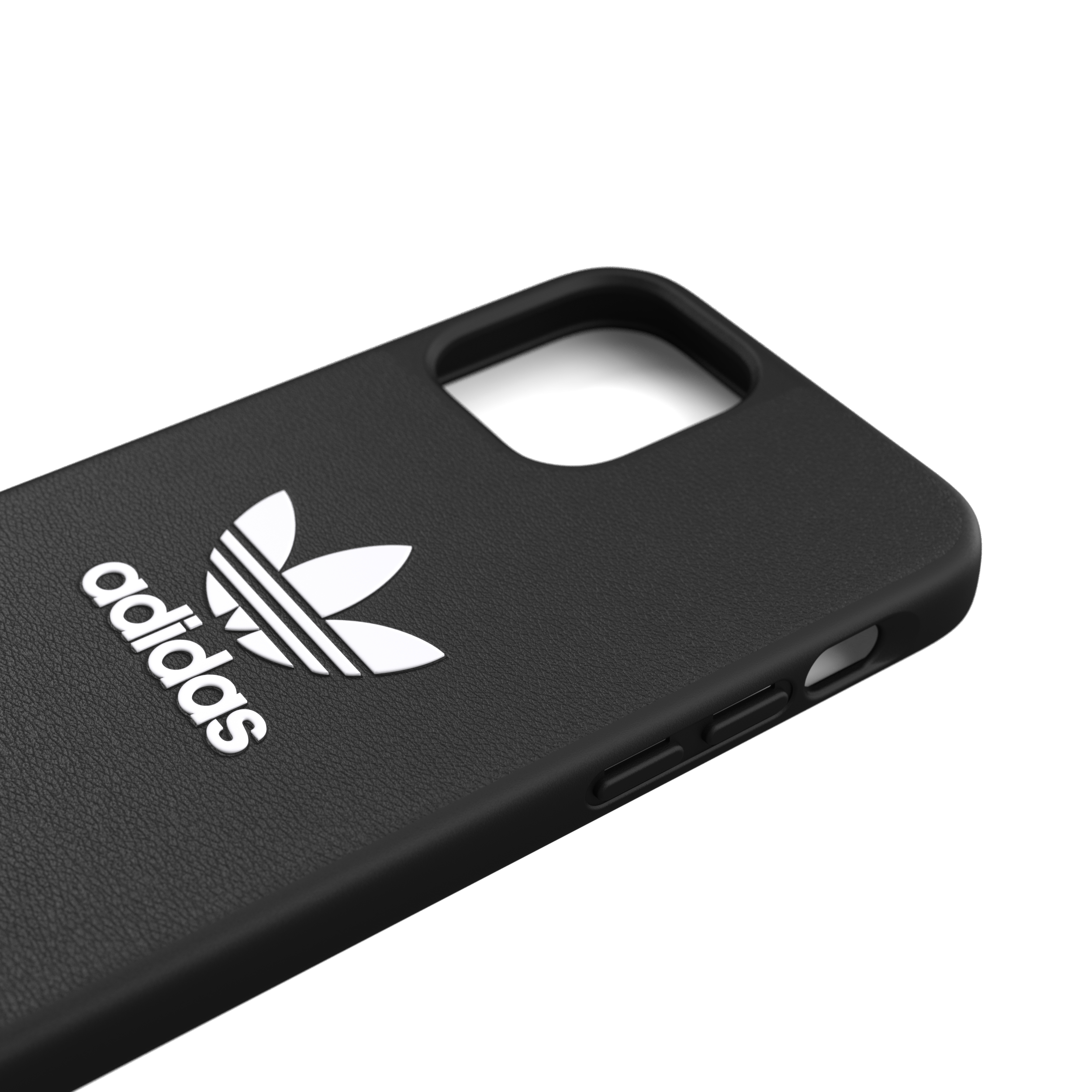 ADIDAS ORIGINALS geformtes Basic Cover 42215, Backcover, Apple, iPhone 12, iPhone 12 Pro, Schwarz / Weiß
