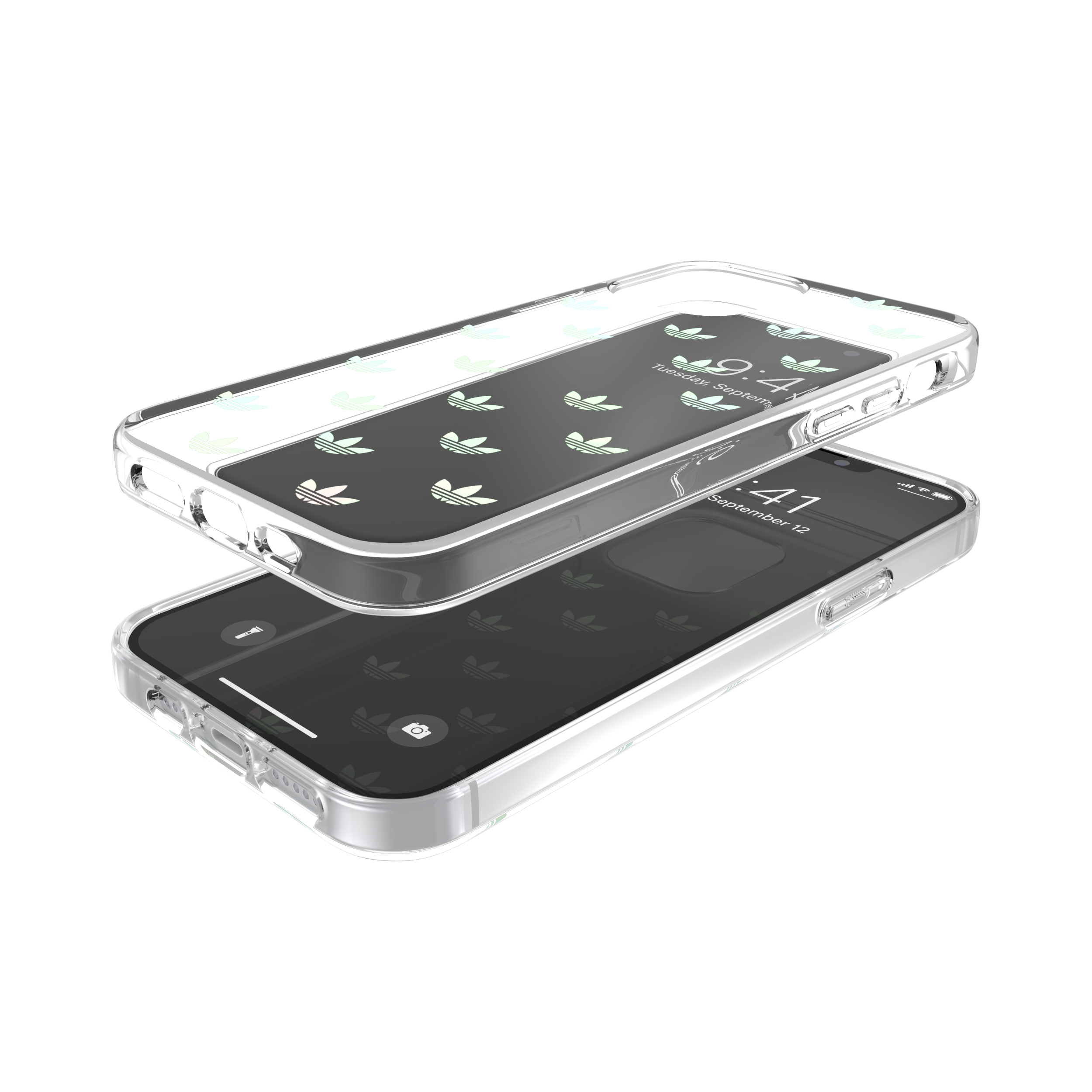 ADIDAS ORIGINALS Snap Case ENTRY 42368, Backcover, Apple, iPhone 12, iPhone 12 Pro, Silber