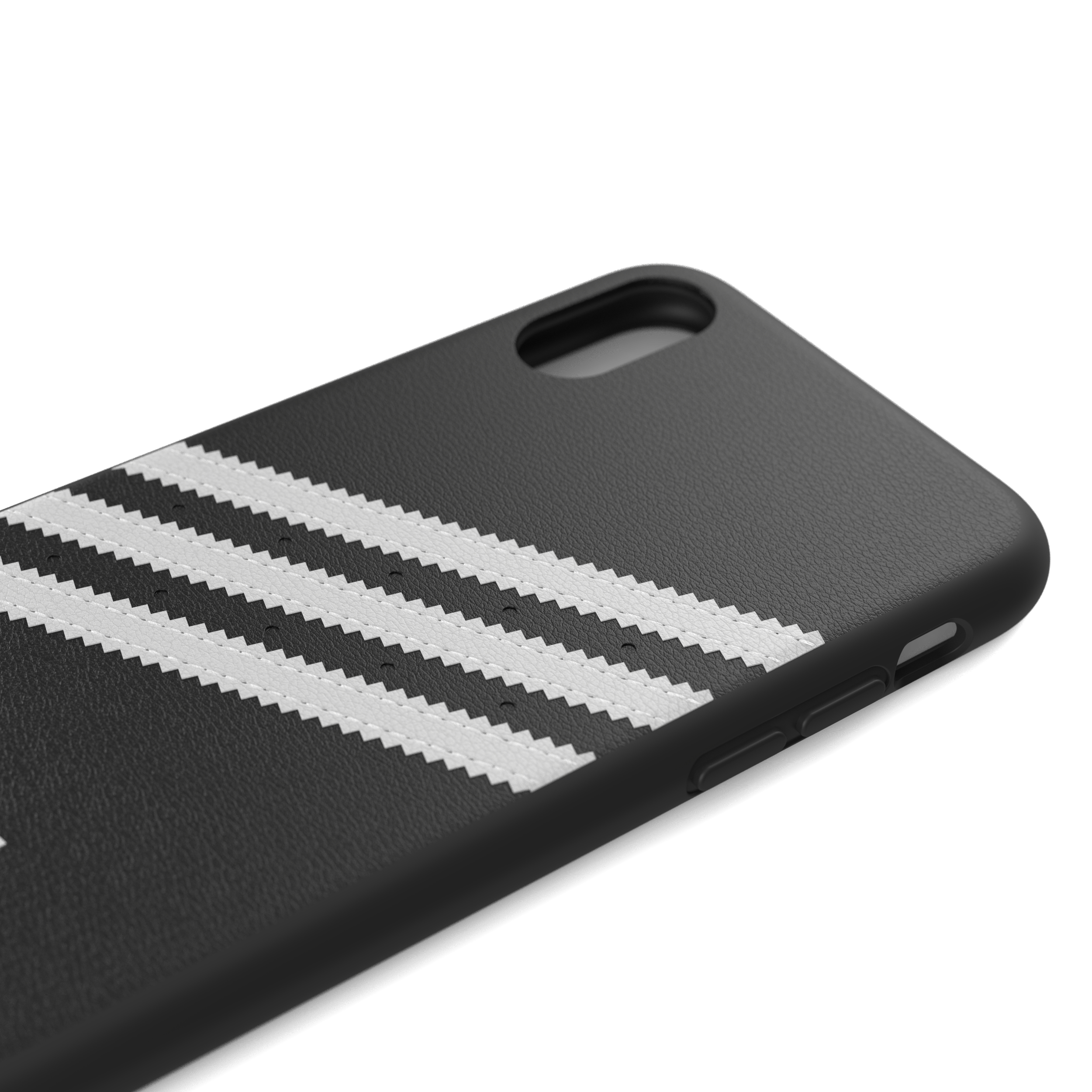 ADIDAS ORIGINALS geformtes Basic Cover 31597, Backcover, Apple, iPhone X, iPhone XS, Schwarz / Weiß