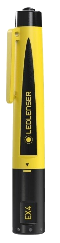 Sárga és fekete LED Lenser EX4 zseblámpa.