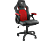 WHITE SHARK Kings Throne gamer szék, fekete/piros
