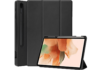 CELLECT Samsung S7Lite T730/T735 tablet tok tolltartóval, fekete
