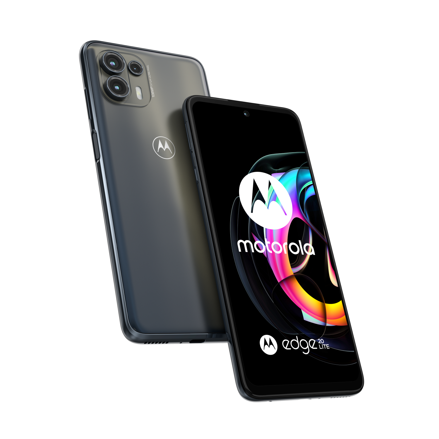 motorola Edge 20 Lite, Electric Graphite, 128GB, 8 GB, 6.7" Full HD+, Dimensity 720, 5000 mAh, Android