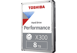 TOSHIBA X300 Festplatte, 8 TB HDD SATA 6 Gbps, 3,5 Zoll, intern