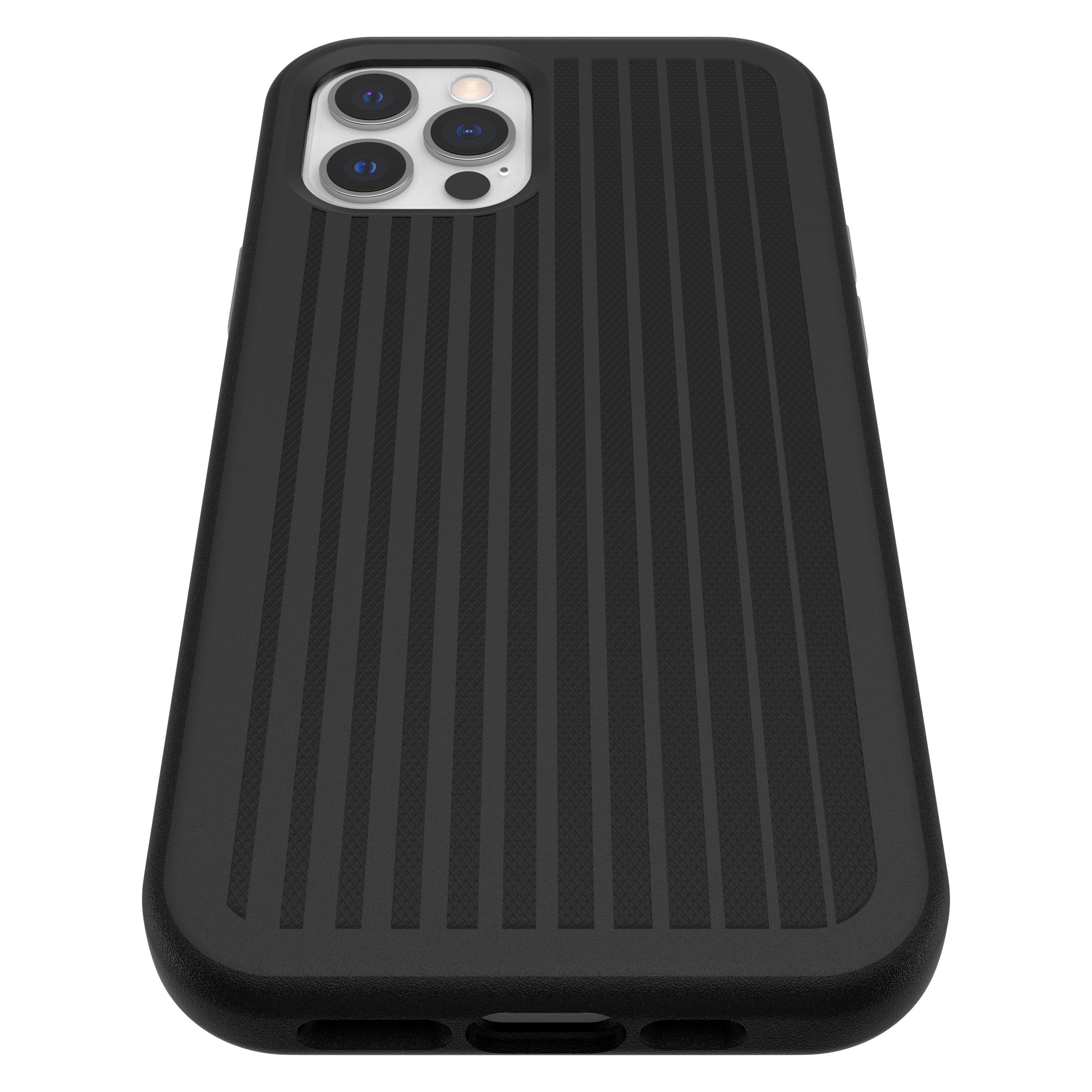 OTTERBOX Easy Grip, Backcover, Apple, iPhone 12, iPhone 12 Pro, Schwarz