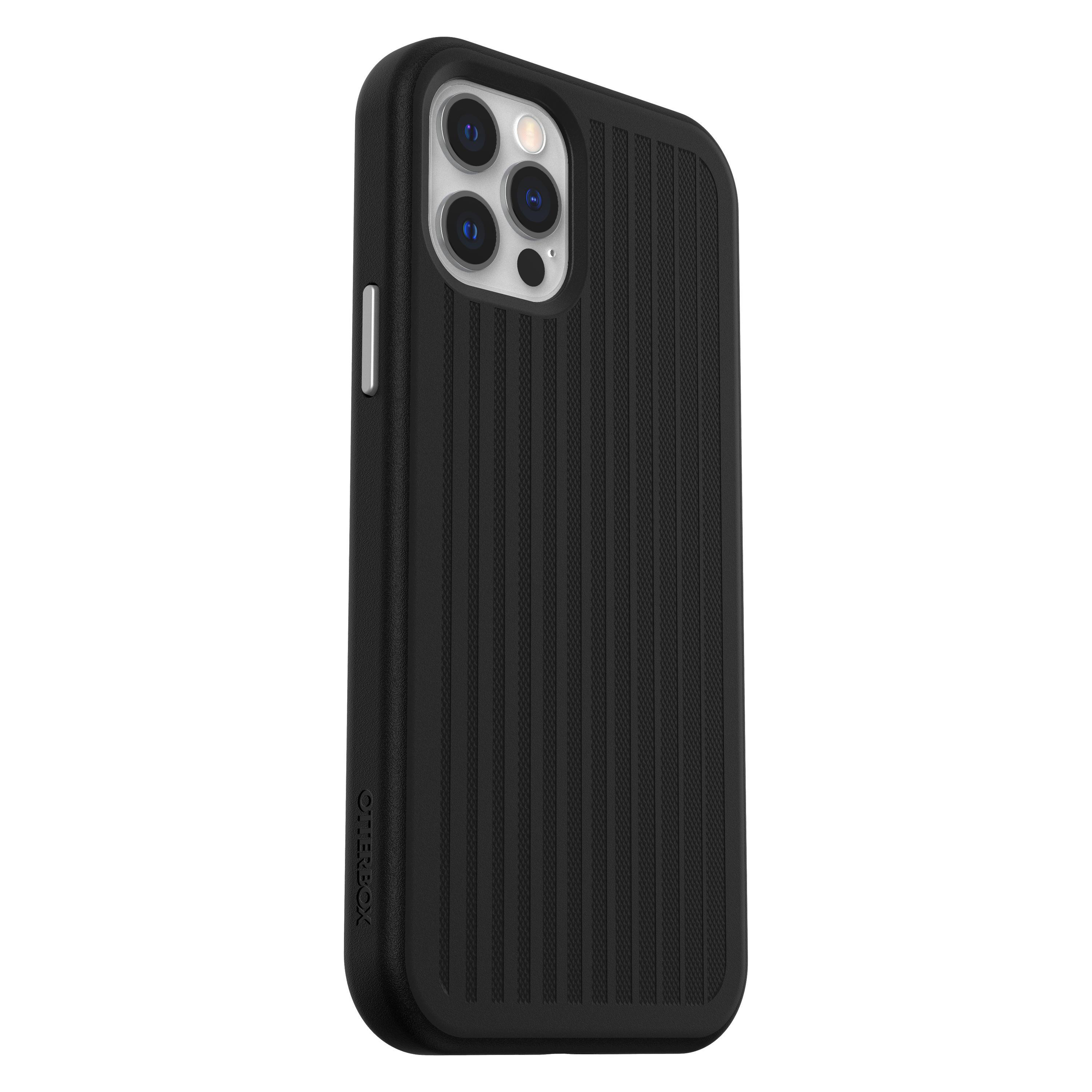 OTTERBOX Easy Grip, Backcover, Pro, Apple, 12, iPhone 12 iPhone Schwarz