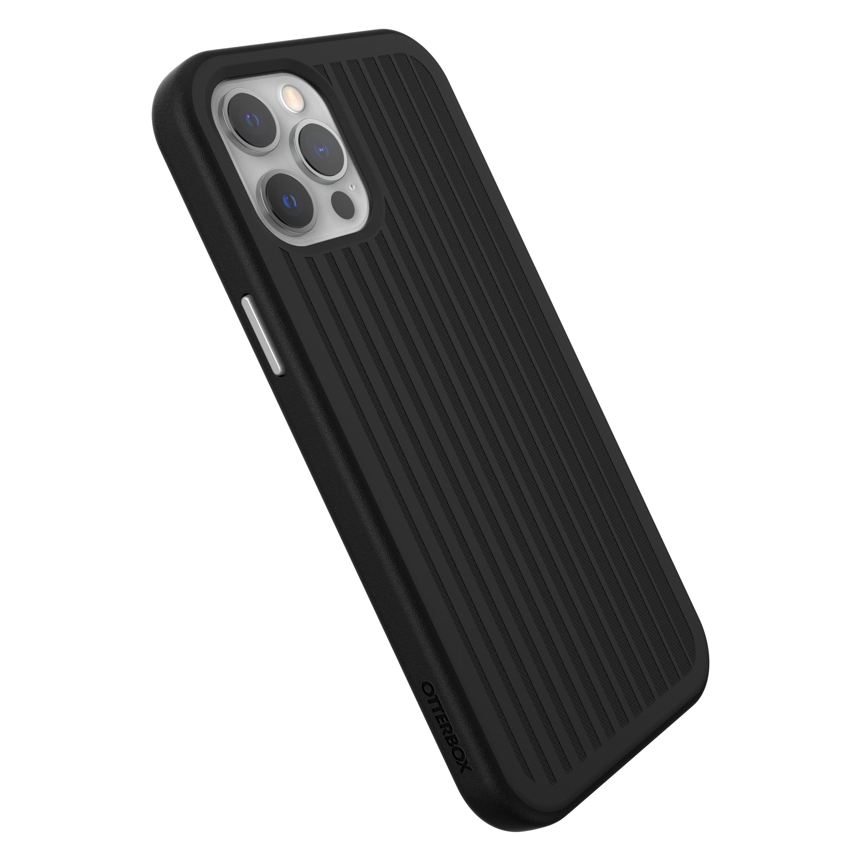 OTTERBOX Easy Grip, Backcover, Apple, iPhone 12 Pro Max, Schwarz