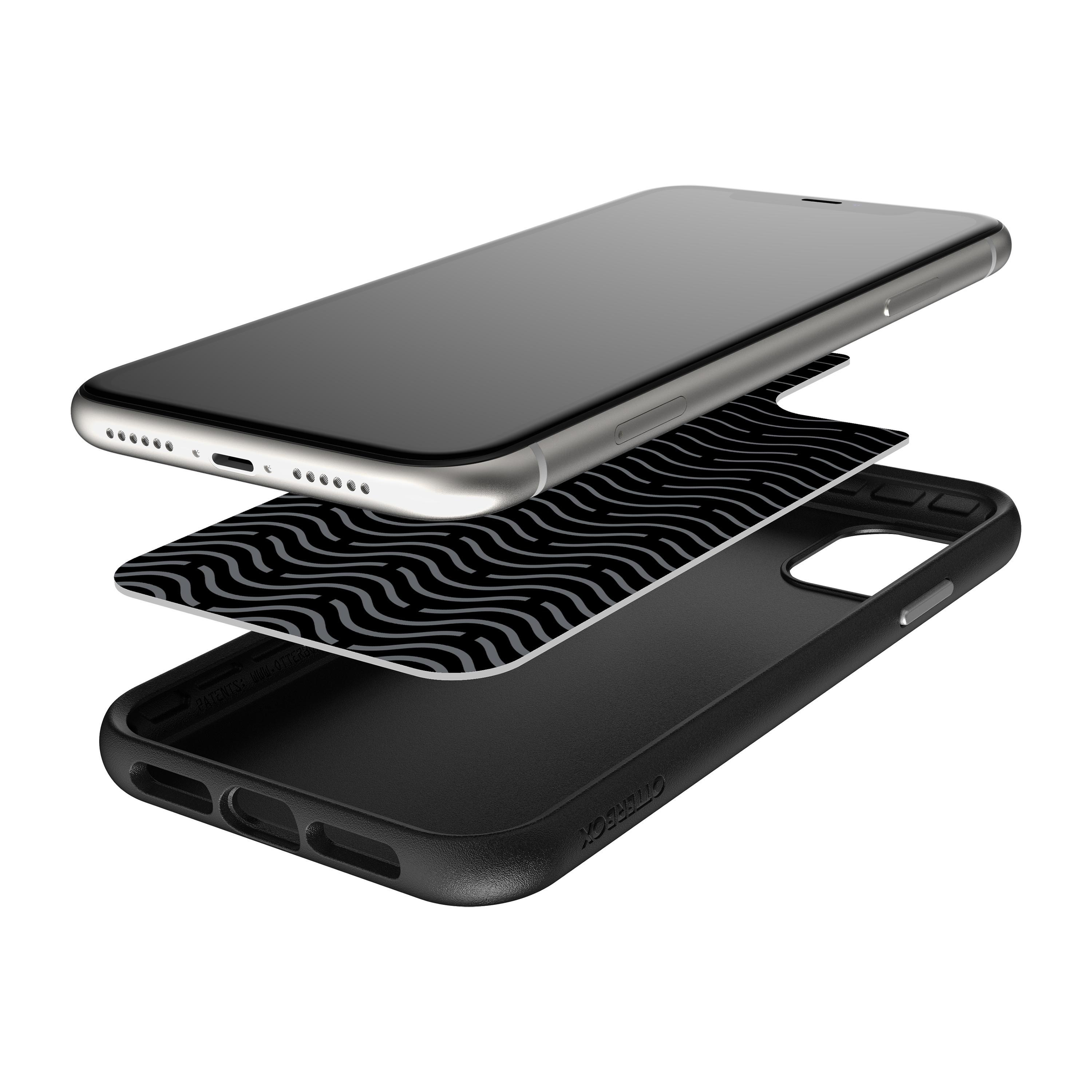 OTTERBOX Easy Grip, Backcover, Apple, iPhone 11, Schwarz