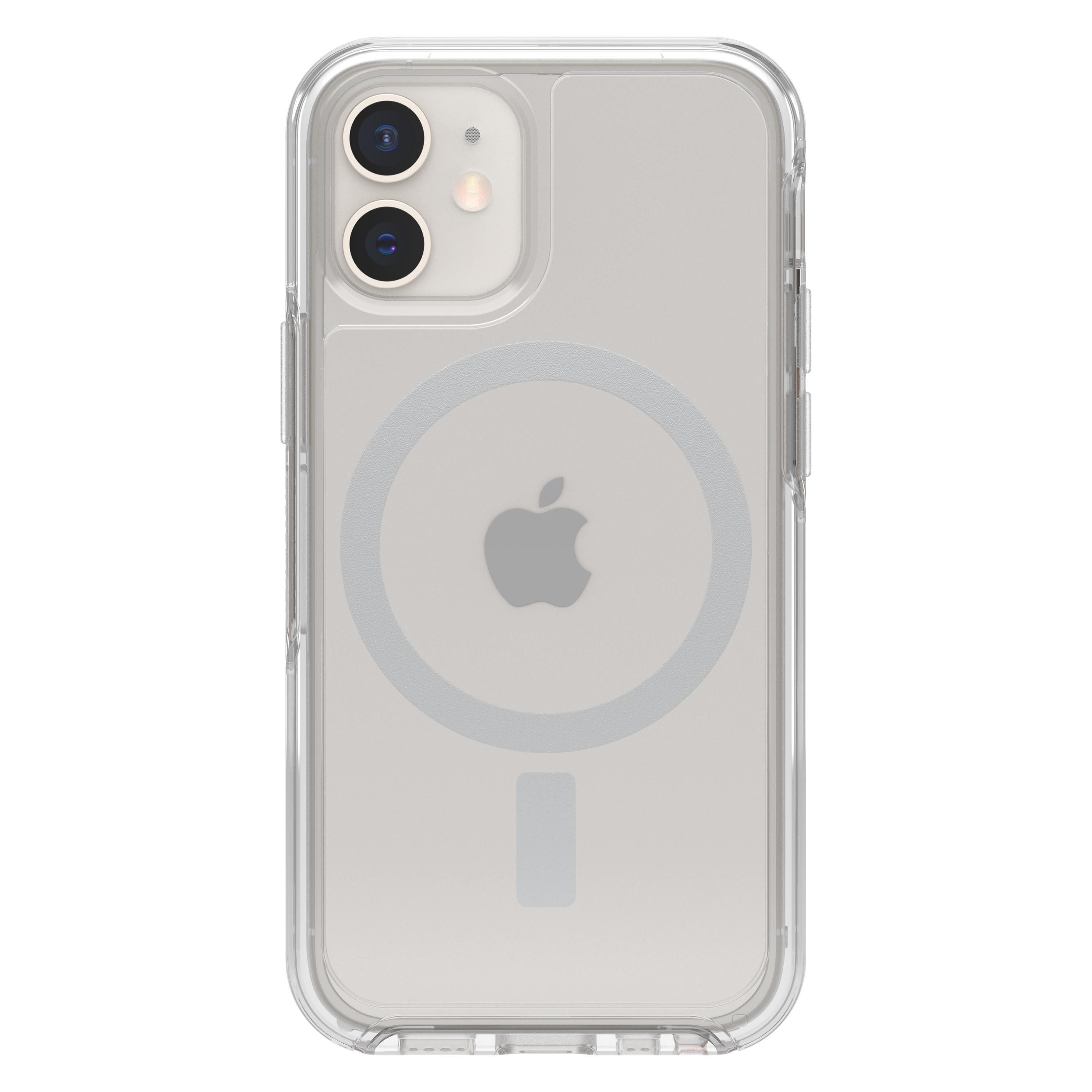 OTTERBOX Symmetry Plus Backcover, Transparent Apple, Mini, Clear, iPhone 12