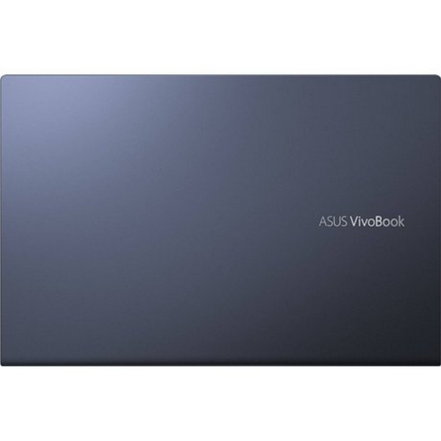 Un portátil azul oscuro con el texto ASUS Vivobook.