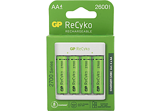 GP Recyko E411 USB Aa-Aaa Şarj Cihazı Gp Recyko 2700 Serisi Aa Kalem Pil 4'lü_2